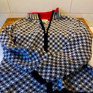 Womens talbots 100% cotton zip sweater